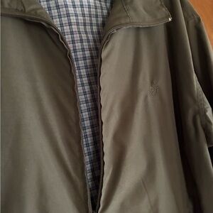 Chaps Men's Dark Green/Brown Lightweight Barely Worn Jacket by